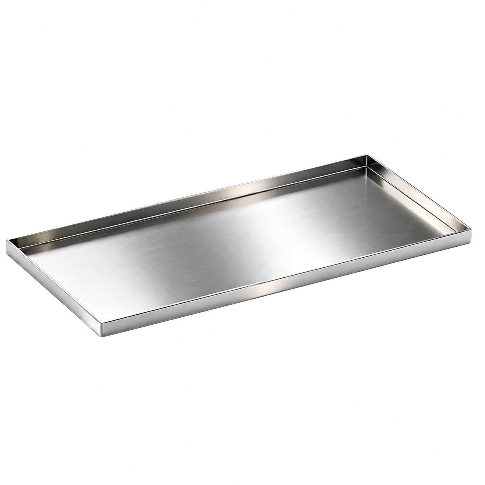 Vasca di Raccolta in Acciaio Inox 304, Vassoio Rettangolare