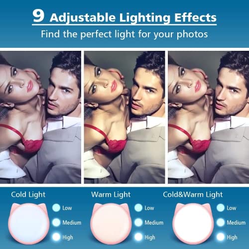 JISULIFE Luce ad anello per selfie a clip