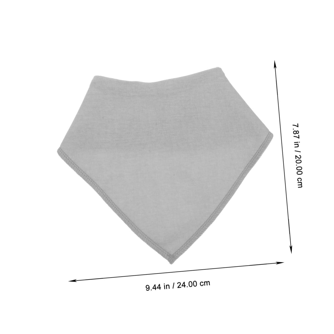 8 Piezas Baberos para Niña Triángulo Algodón Absorbente para Recién Nacidos Colores Gris y Negro Multifuncional para Uso Diario