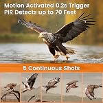 XTU Solar Trail Camera WiFi Bluetooth, 64MP 4K Game Camera with Night Vision Motion Activated 0.2s Trigger, IP66 Waterproof Wildlife Camera with 22pcs 850nm Low Glow IR LEDs (SD Card Not Included)
