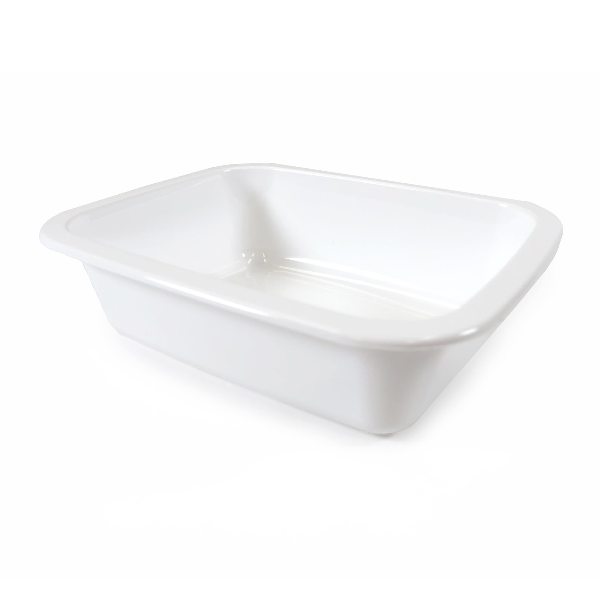 Pack 130 Bandejas Gastronorm GN3 45-00 1/8 de Polipropileno Blancas para Envasar Alimentos Crudos o Cocinados | Color Blanco y Medidas 160x130x45 mm