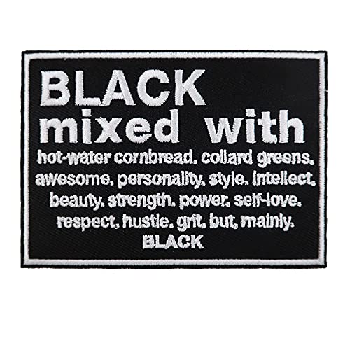 Patch BLM noir brodé et thermocollant pour customiser les vêtements - 2
