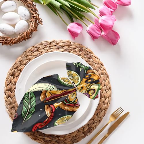 Servilletas de Tela Reutilizables 20x20 Pulgadas Paquete 6 miniatura 2