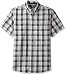GH Bass Men's Short Sleeve Spacedye Medium Plaid Madawaska Shirt