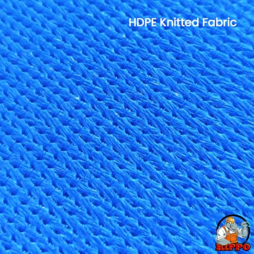 Image of HIPPO Shade Sail 9.5 Feet x 5 Feet Sun Shade 98% UV Block for Canopy Cover, Outdoor Patio, Garden, Pergola, Balcony Tent (Marine Blue)