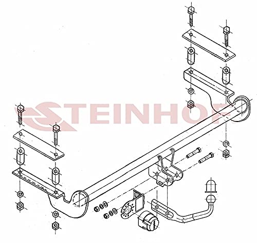Gancio Traino Fisso STEINHOF Per Opel Astra II G (1998-2009) Con Kit Elettrico 7-Poli - 3