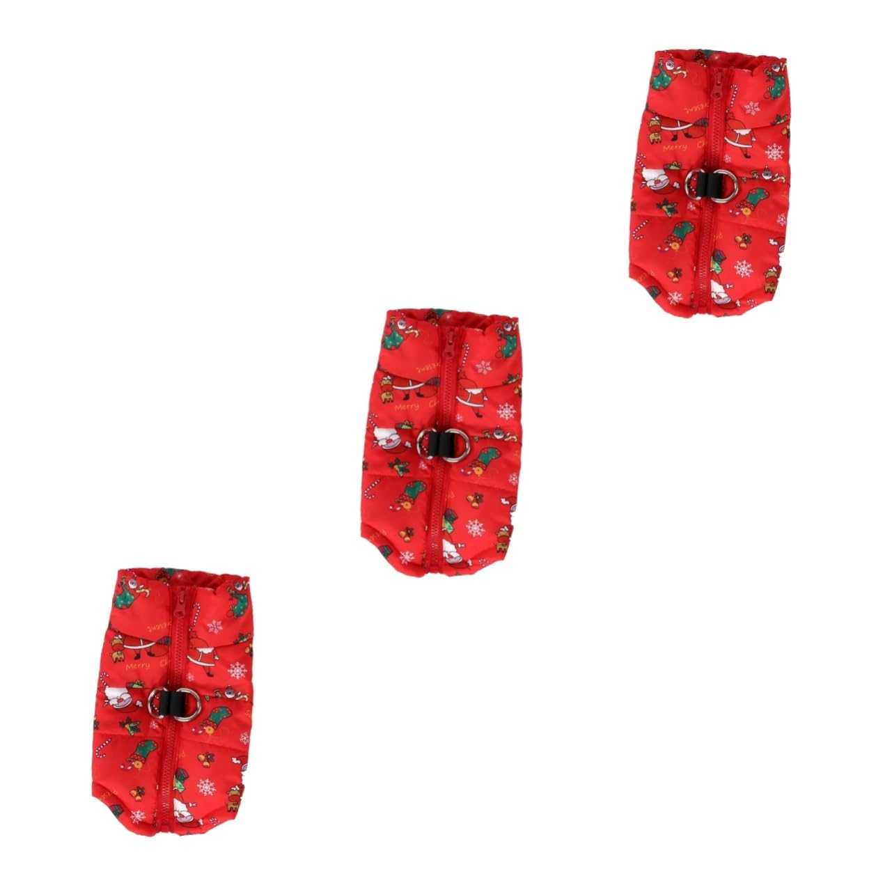 minkissy 3 Piezas Ropa de Traje de Nieve para Mascotas Chaleco Abrigo de Perro Chamarra para Perro con Estampado de Estrellas protección contra la Nieve Chaqueta Abrigo de algodón