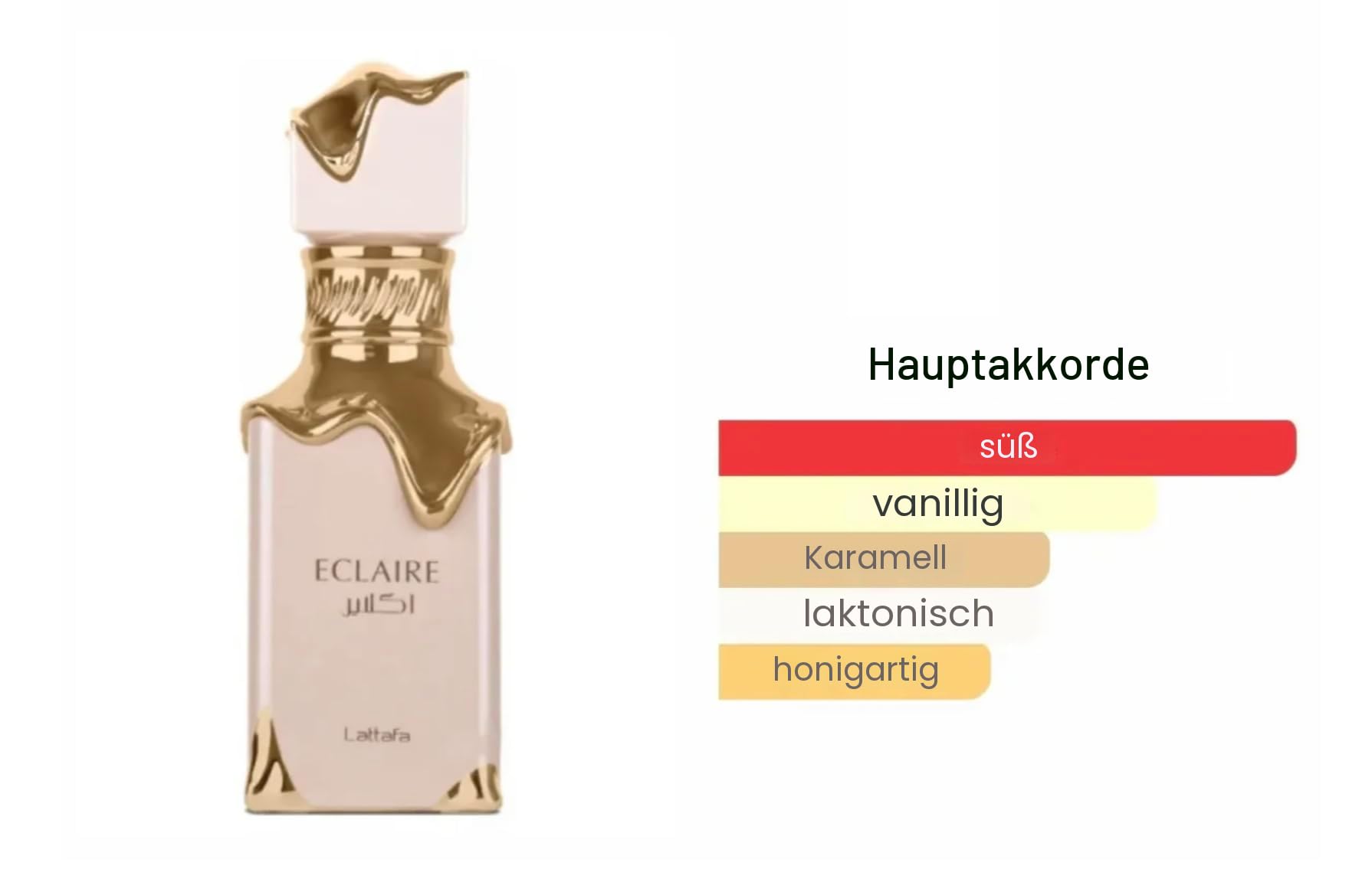 Eclaire Eau da Parfum, 100 ml, arabisches Parfüm für Damen, lange Haltbarkeit, Import aus Dubai, inklusive nachfüllbarem Zerstäuber, 5 ml, blumiger und süßer Duft (Eclaire)