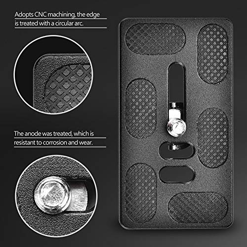 Piastra a Sgancio Rapido Attacco a Vite da Pollici Arca Benro Monopiede Treppiede Testa a Sfera Fotocamera SLR Ad Alta Resistenza PU70 leggero