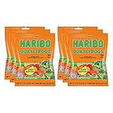 Only Kosher Candy Haribo Quaxi Frogs, Kosher Certified, Share Size, 5.29 Oz Bag (Pack of 6)