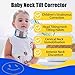 Baby Neck Tilt Corrector, Neck Support Enhances Comfort & Mobility, for from 6 Months to 7 Years Old, Management Congenital Muscular Torticollis ElegantBlue