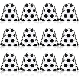 Shappy 12 Pieces Soccer Drawstring Bags Bulk Small...