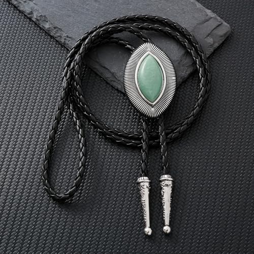 Image of Btilasif Bolo Tie Brown for Men, Scorpion Luminous Stone Cowboy Tie Western Leather Necktie Necklace for Women