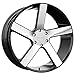 Milanni 472 Switchback 20x9 5x115 +15mm Black/Machined Wheel Rim