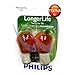 Philips Automotive Lighting 1157NALLB2 LongerLife Miniature Bulb, 2 Pack