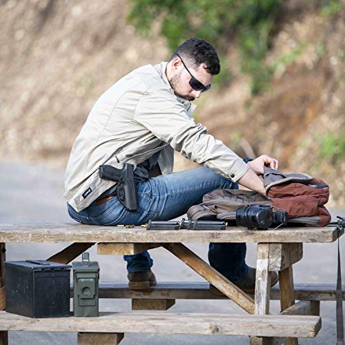 Orpaz C-Series Iwi Jericho 941 Holster Steel Frame Compatible With Iwi Jericho 941 Rh Owb Holster, Level Ii Retention, Paddle Holster - Unisex - Will Secure Your Handgun With A Tactical Appearance #TOP1