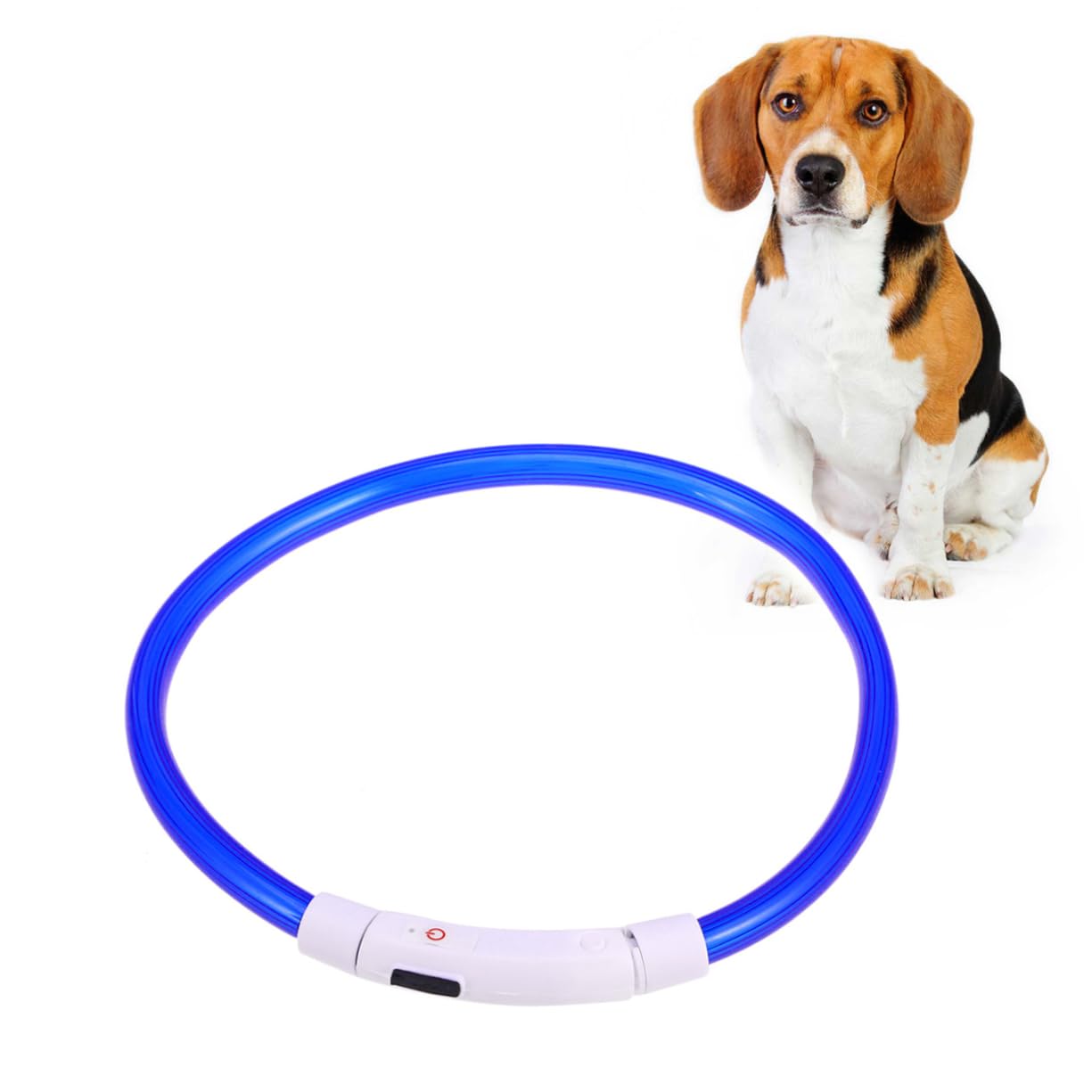 BESPORTBLE 3pezzi Collare Led Ricaricabile Per Collare Notturno Usb Moduli Regolabili Per Notturne Blu
