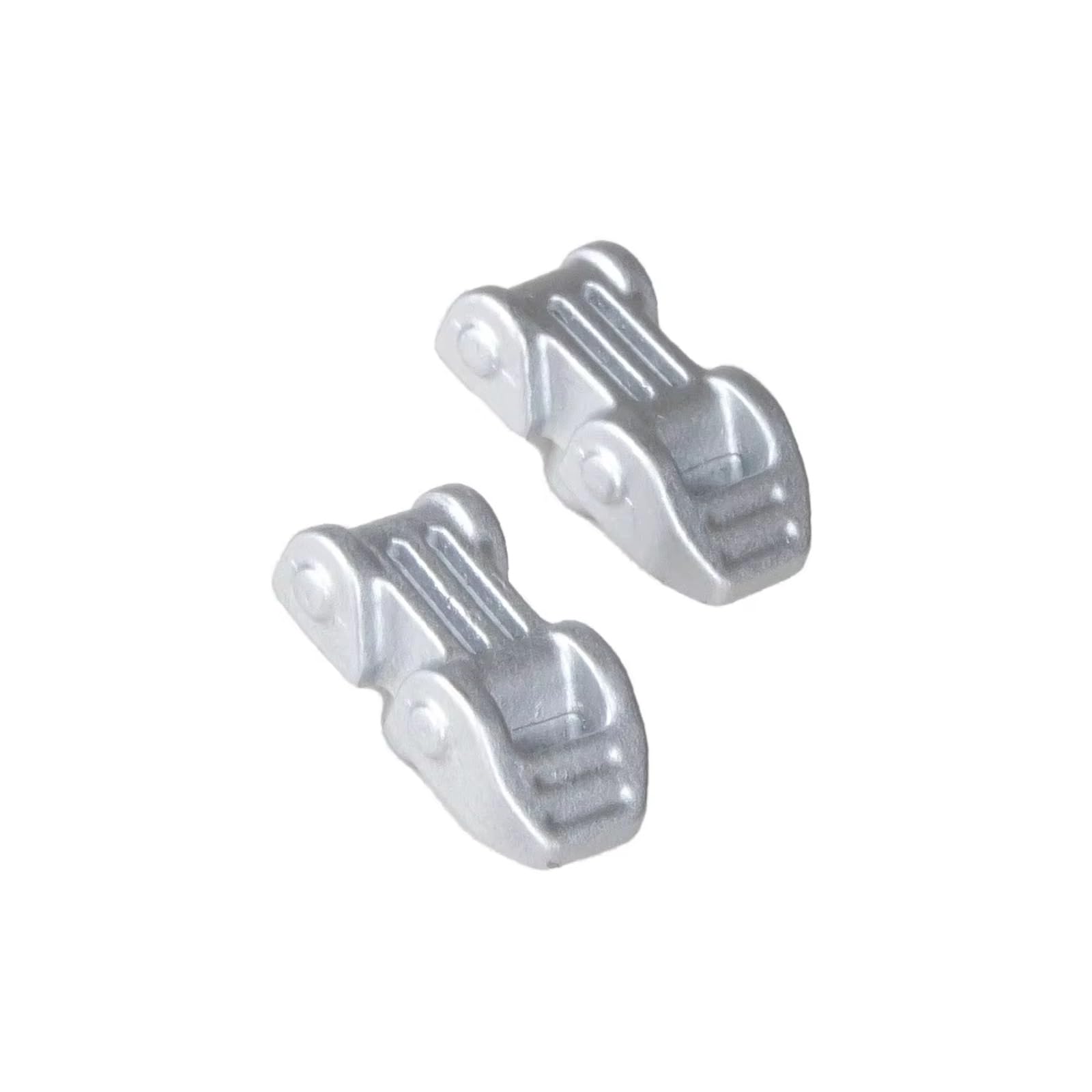 Para MK07 JK07 1/7 2 Bisagras Metálicas Para Capó Pieza De Emoción Decorativa Accesorios Coche RC Piezas Mejora RC Crawler Komponenten(Silver)