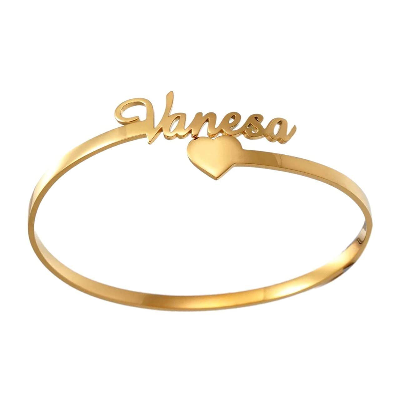 Gemsworld007 Personalized Name Bracelets, 18K Gold Custom Engraved Name Cuff Bangle Bracelets for Women, Girls, Mom, and Daughter, customize Jewelry Special Gifts (B0C3ZYJY17) Amazon Price History, Amazon Price Tracker