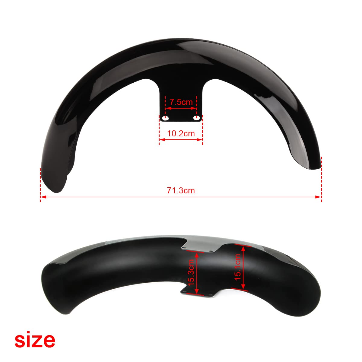 Amazon | 19インチ アップグレードバージョン マッドガード フロント