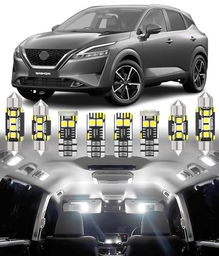 Bombilla LED Interior Nissan Qashqai J11 J12 Kit de Iluminación Coche