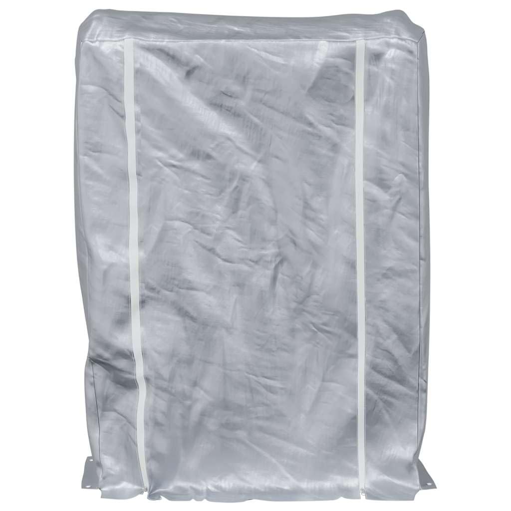 Portalegna da ardere con copertura antipioggia, in acciaio zincato, per giardino, ideale per l'essiccazione e il condimento, resistente porta legna da ardere.