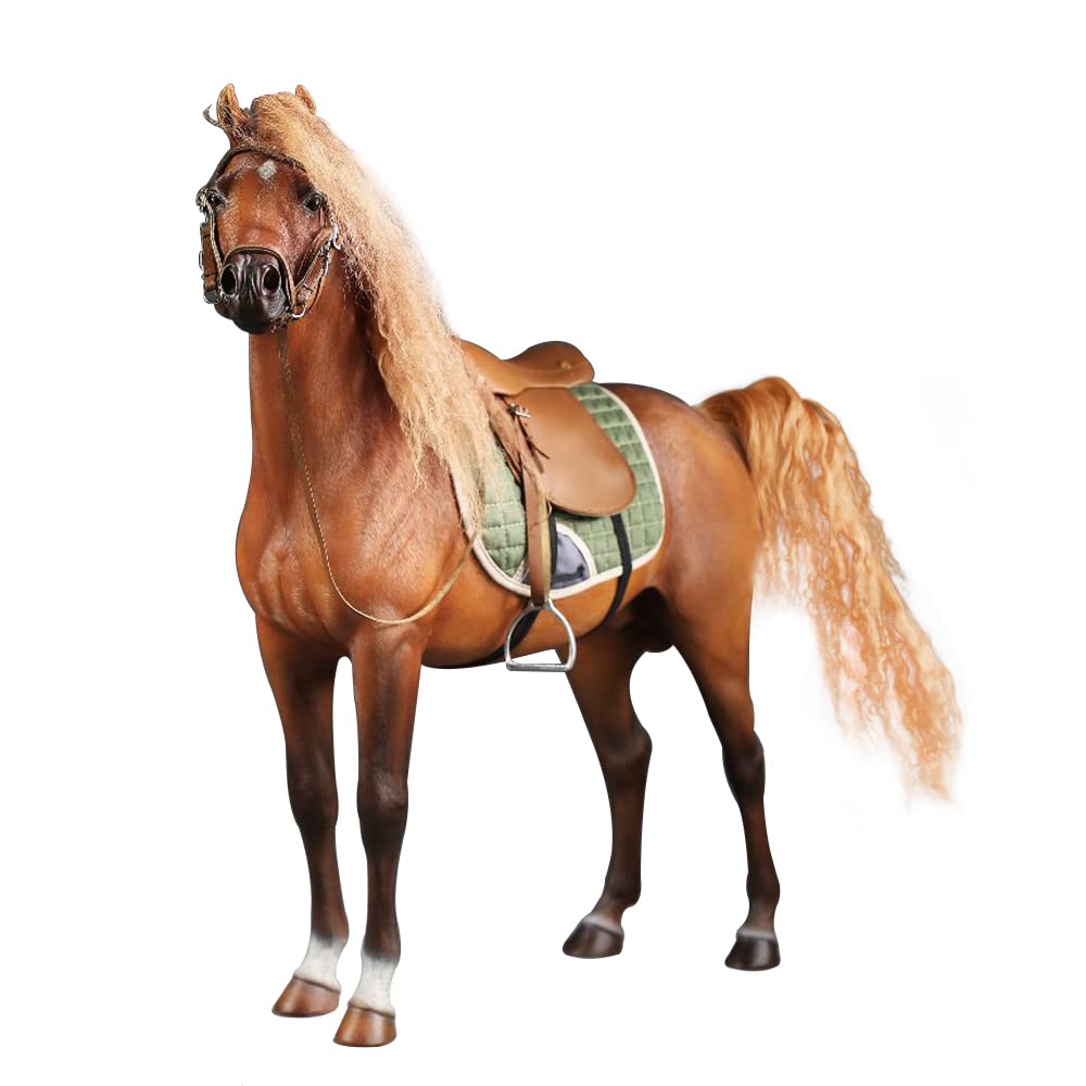 Décoration de cheval arabe AMITD en résine marron pour sublimer votre bureau