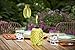 TIKI Brand Convertible Torch Glass Pineapple Green - Outdoor Decorative Lighting for Lawn Patio Garden, 65 in, 1117095