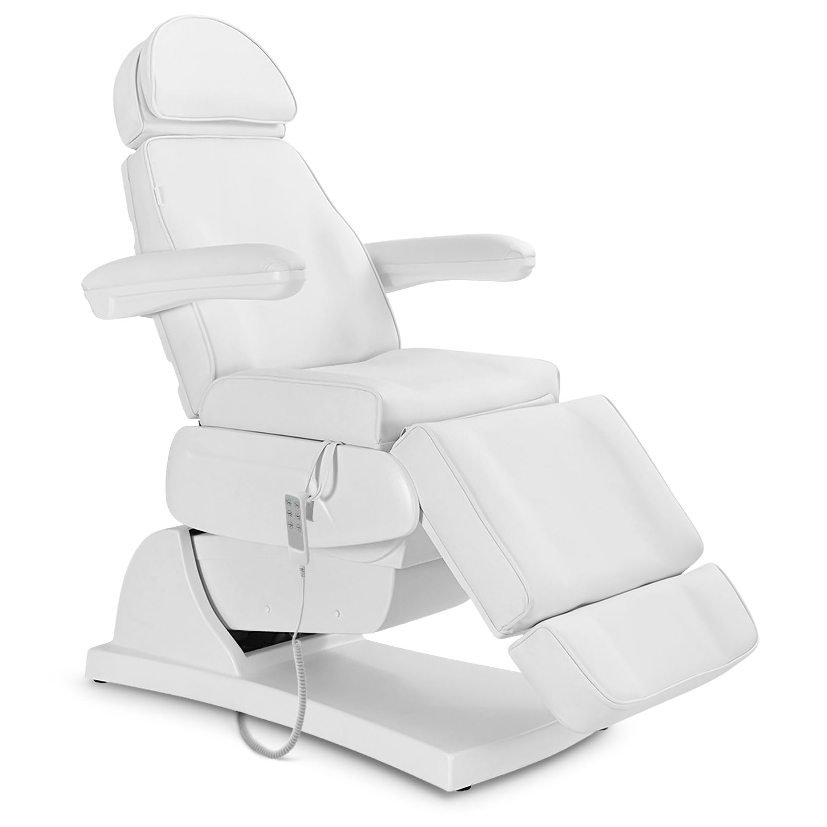 Physa Elektrische Kosmetikliege 3 motoren 200 W 197 x 60 x 65-89 cm 150 kg weiß Behandlungsliege Kosmetikstuhl Therapieliege Tattooliege