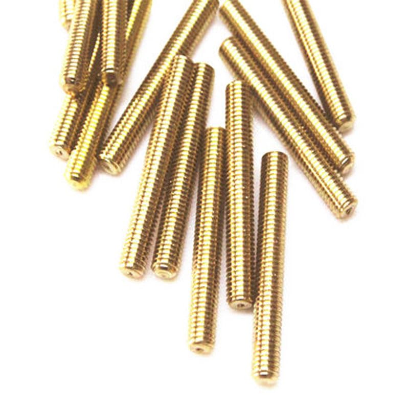M8 Brass Double Head Screw Straight line Screws Thread Strip Bolts 30mm-110mm Length - (Length: M8 x70mm(2pcs))
