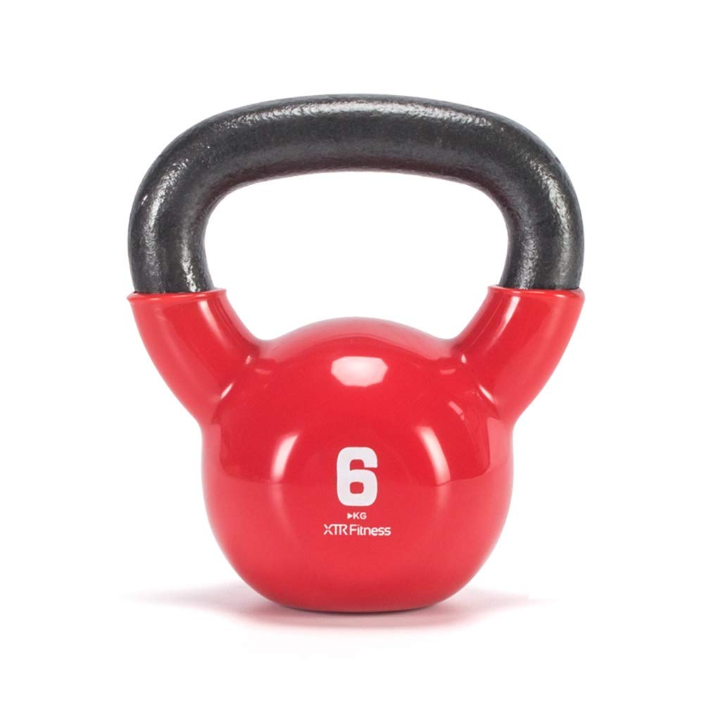Kettlebells HUAHUA Fitness Kettlebell 6 Kg ≈ 13 Libras, Equipo Deportivo Seguro Y Duradero De Hierro Fundido De Una Pieza