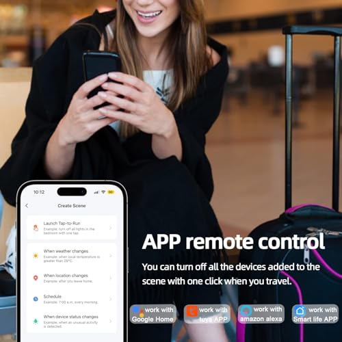 Image of Heavy Duty WiFi Smart Timer Switch 16A | Geyser Water Heater Control | Voice Alexa Google Home | Energy Saving Auto Schedule | cool smart home devices
