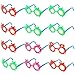 LUOEM Kids Pineapple Eyeglasses Party Sunglasses Favors Hawaii Fruit Eye Glasses for Hawaii Beach Luau Party Decoration ,Pack of 12 (Random Color)