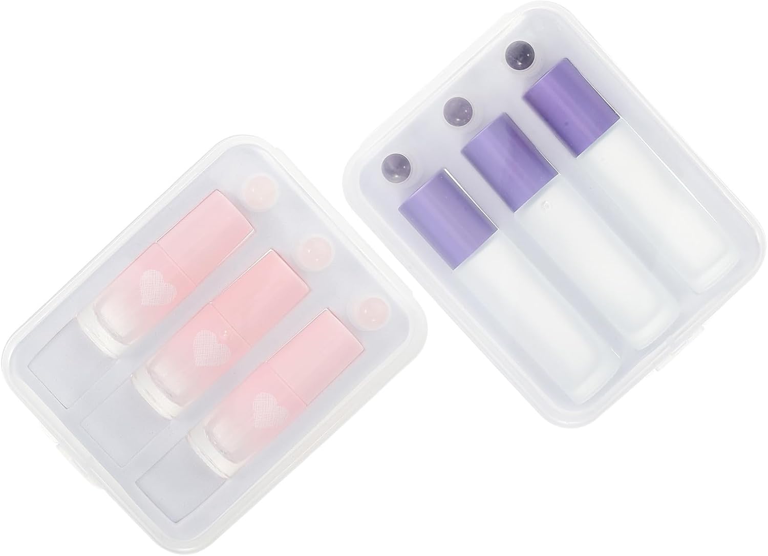6pcs Glass Roller Bottle 5ml Refillable Crystal Applicator for Travel | Easy to Clean, Home and Travel Use, Fragrance and Massage Oil Container, Compact Refillable Container