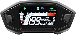 Motorcycle Odometer Universal Motorcycle Digital Speedometer Digital Tachometer Dashboard Instrument Panel Meter LCD Display