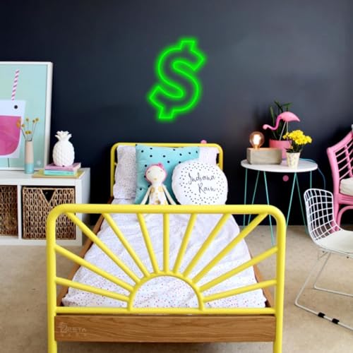 Image of Zesta Neon Sign Board LED Neon Light | Neon Lights for Room Bedroom Decor | Good Vibes Wall Aesthetic | LED Signs for Room Decoration, Logo Light Display