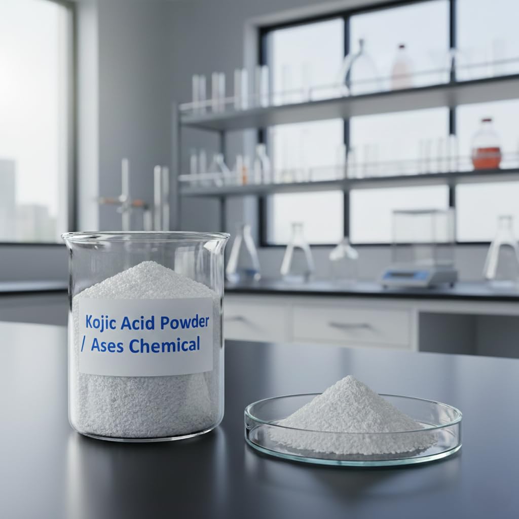 Ases 99% Pure Kojic Acid Powder (100g) – Natural Skin Brightening, Hyperpigmentation & Dark Spots – Professional Grade & DIY for Serums, Creams, Lotions and Brightening Soaps Making