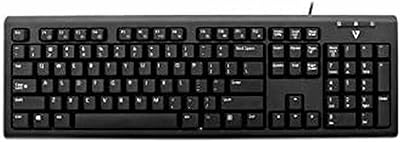 V7 Tastiera KU200GS-DE Nero Tedesco QWERTZ