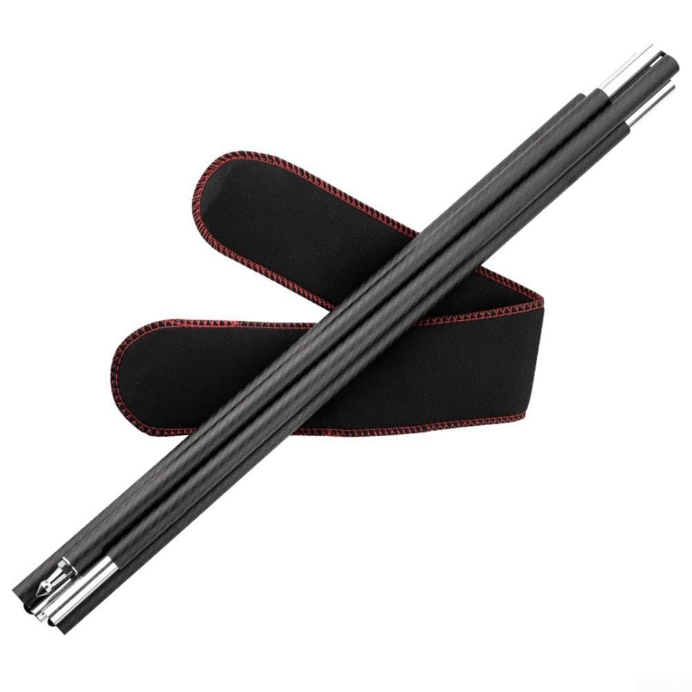 Poste de Carpa Carbono 155cm Plegable Ligero Poste de Carpa Carbono