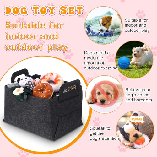 Abbylike Welpenzubehör, Starter-Set für kleine Hunde, enthält Leine, Näpfe, Zahnbürsten, Wasserflasche und mehr Zubehör für Hunde, 50-teiliges Set (schwarz)