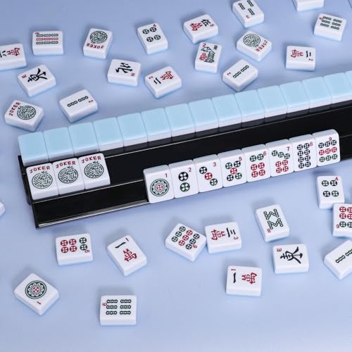 4 piezas de soportes para fichas de Mahjong con empujadores miniatura 6