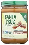 Santa Cruz Organic Organic No Stir Dark Roasted Crunchy Peanut Butter Spread, 16 OZ