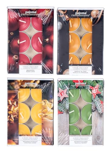 Levandeo Coffret Bougies Chauffe-Plat Noël