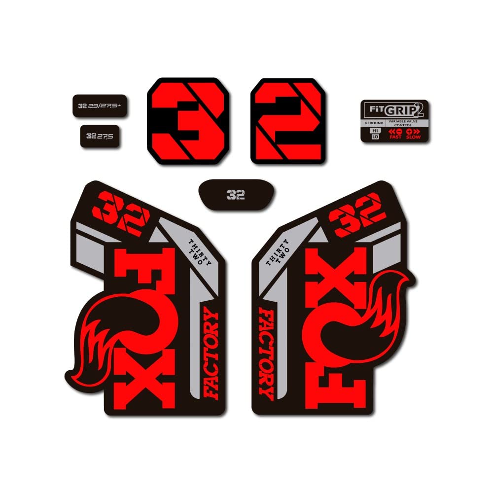 STAR SAM Stickers Compatible with Fox 32 Heritage Collection 2021 Red 1 cm