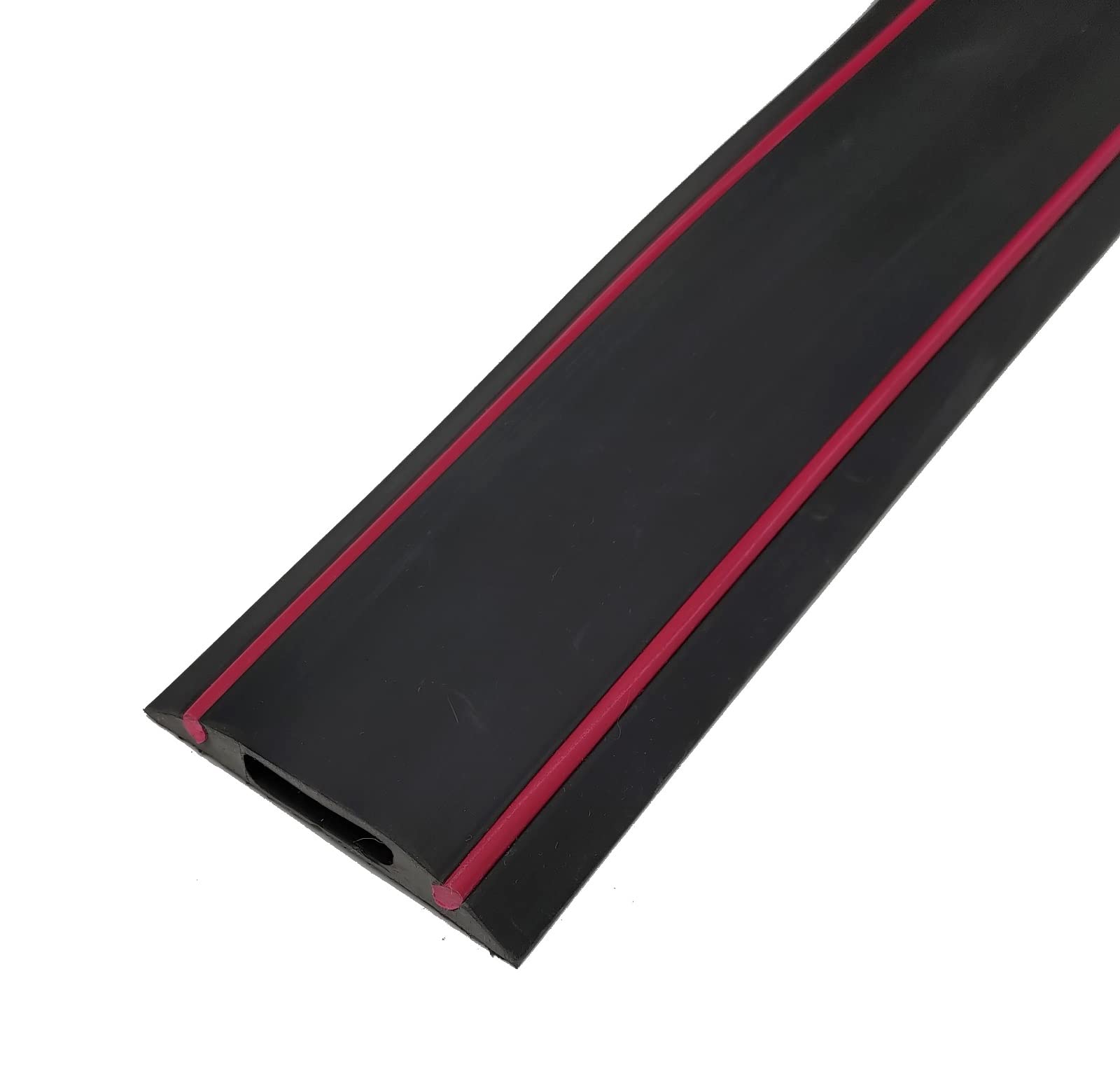 Vulcascot SnapFit Hazard Warning Flexible Cable Protector Type DAN/4 Black+Red 9 Metre