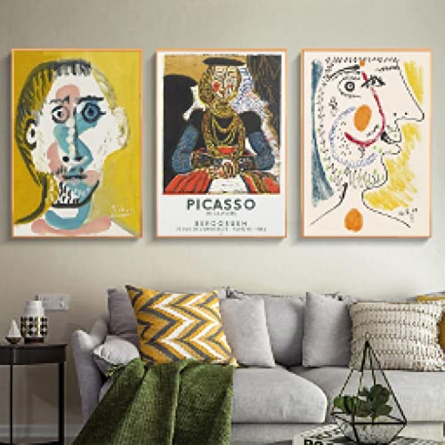 Peinture sur Toile Pablo Picasso Célèbre Art Abstrait Impression Haute Définition de Qualité