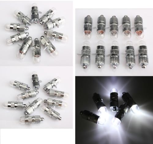 Vakind 60x White LED Party Lights Decoration light For Paper Lanterns Balloons Floral (WHITE, 1)