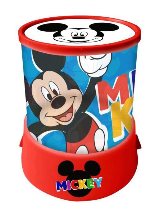 Mickey Mouse Lampe de projection LED cylindrique jouet cadeau pour enfants garçons 3 ans et plus