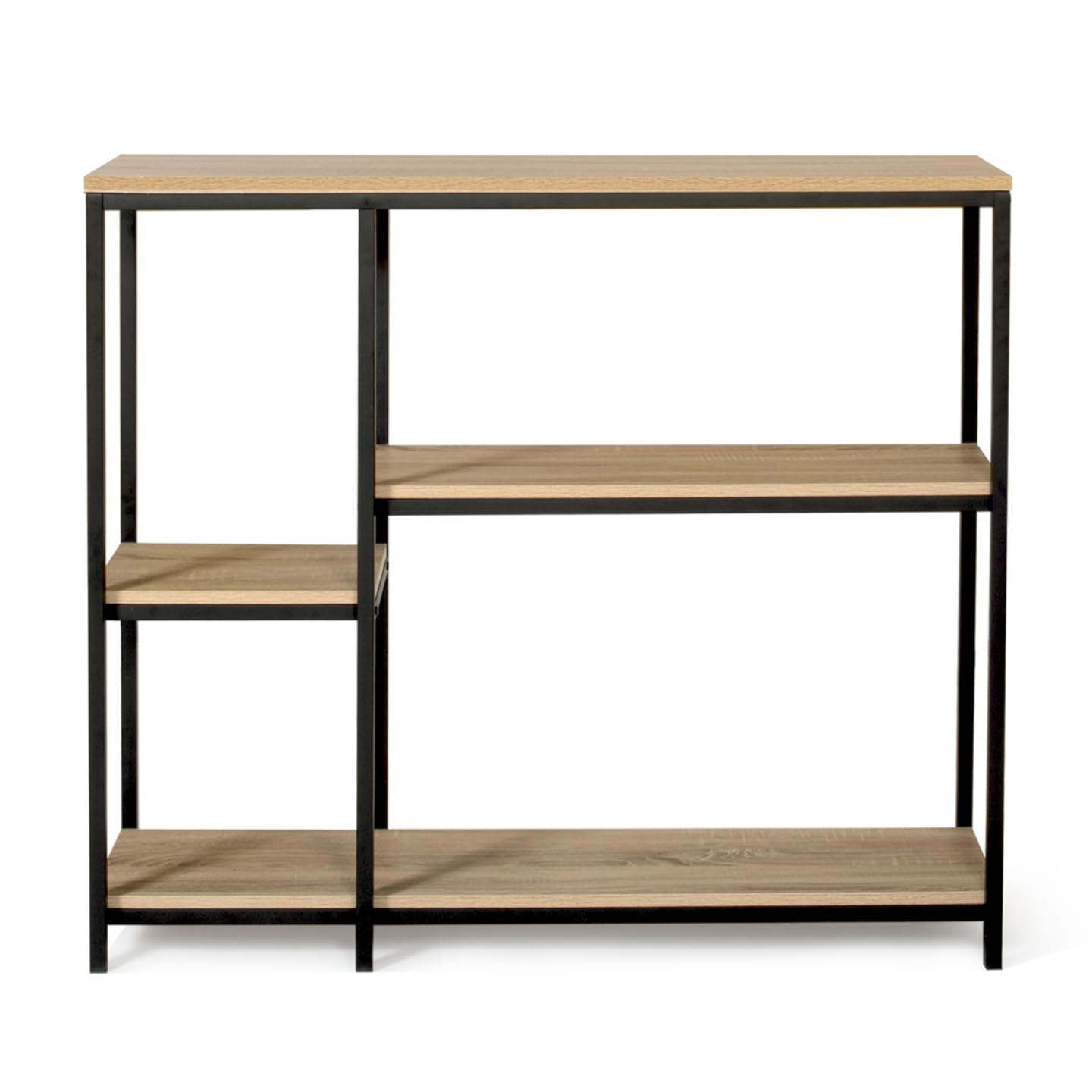 IDMarket - Console étagère bibliothèque DETROIT design industriel