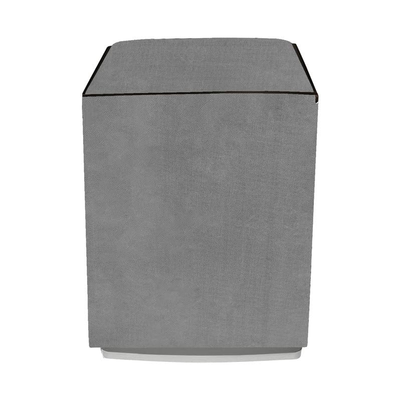 Image of Polyester Top Load Washing Machine Cover Suitable For Samsung, Lg, Godrej, Whirlpool 6.5Kg, 7Kg, 7.5Kg, 8Kg, 9Kg, 10Kg, 11Kg, Waterproof Cover, Solid Grey.